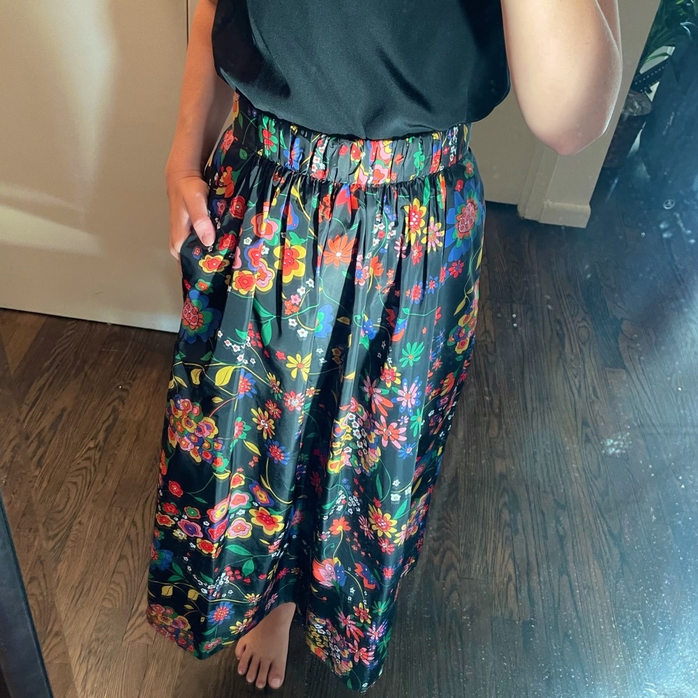 Tibi Floral Skirt